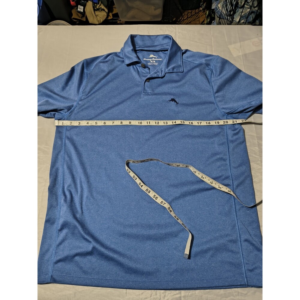 Tommy Bahama Blue Mens Polo Collar Performance Quick Dry Shirt Size Medium - Picture 9 of 12